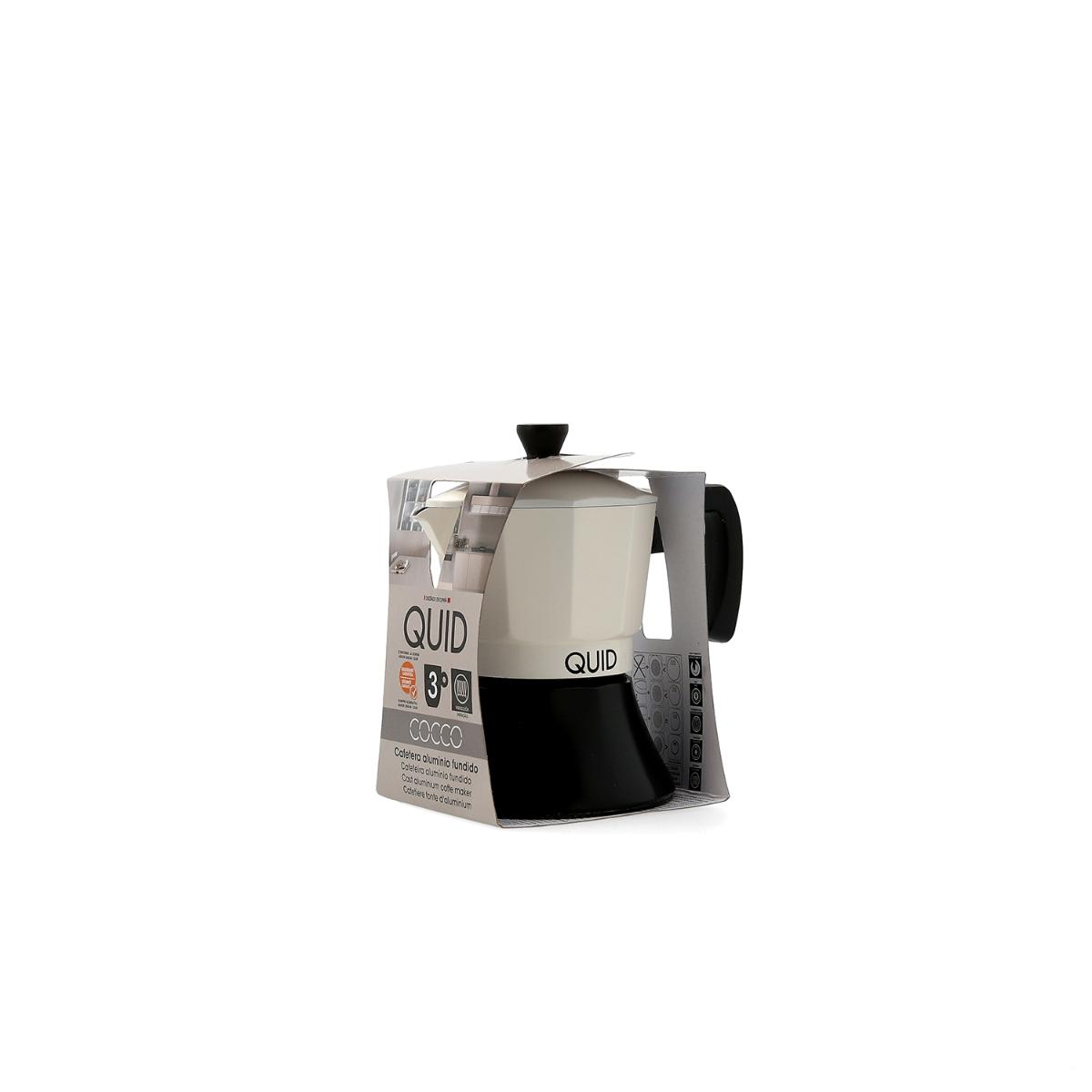Cafetera 3 Tazas Black Coffee Quid Aluminio Inducción — Qechic