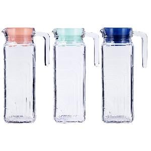 Olympia Ribbed Glass Jugs 1Ltr Pack of 6 - GF922 - Buy Online at Nisbets