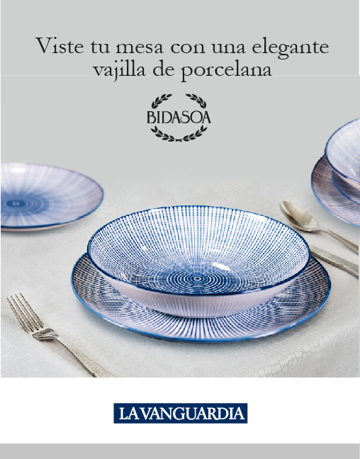 LA VANGUARDIA. SERVIÇO DE MESA BIDASOA.