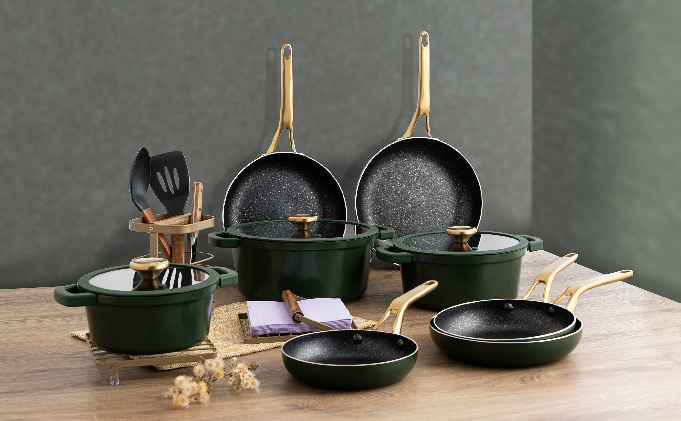 Set de Olla Sarten Wok INSPIRA